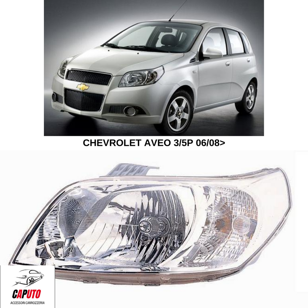 FARO SX H4 C/MOTORE ELETTRICO CHEVROLET AVEO 06/08>12/10