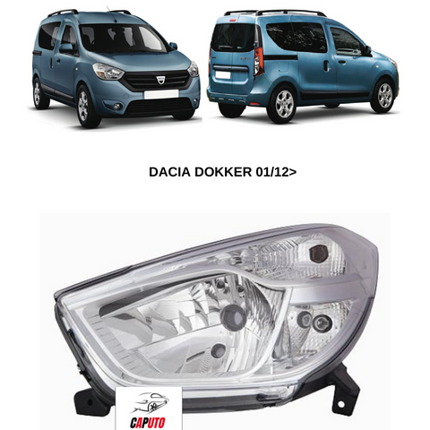 FARO SX H4 DACIA LODGY-DOKKER 01/12> PARABOLA CROMATA