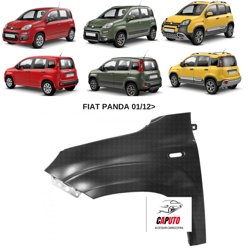 PARAFANGO ANTERIORE/SX FIAT PANDA 01/12>