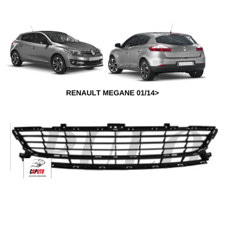 GRIGLIA PARAURTI ANTERIORE CENTRALE RENAULT MEGANE 01/14>