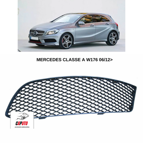 GRIGLIA PARAURTI ANTERIORE/DX ESTERNA MERCEDES CLASSE A W176 06/12> AMG