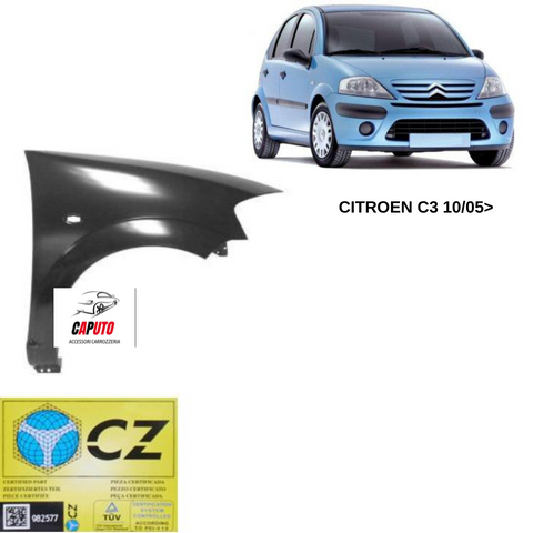 PARAFANGO ANTERIORE/DX CITROEN C3 10/05>10/09