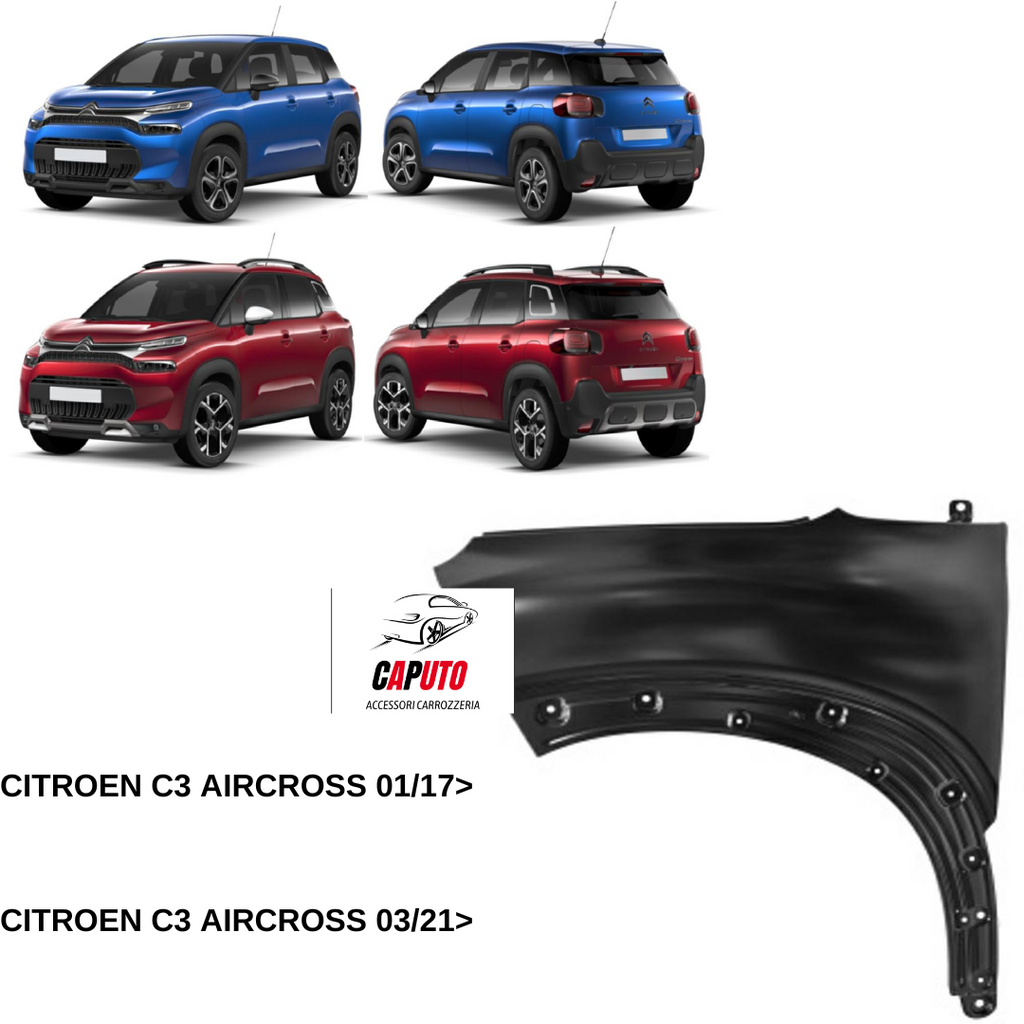 PARAFANGO ANTERIORE/SX CITROEN C3 AIRCROSS 01/17>