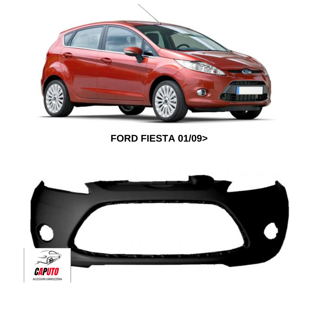 PARAURTI ANTERIORE PRIMERIZZATO C/FENDINEBBIA FORD FIESTA 01/09> -TUV-