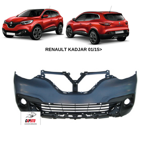 PARAURTI ANTERIORE PRIMERIZZATO C/FENDINEBBIA+PDC+TRACCE PA RENAULT KADJAR 01/15>