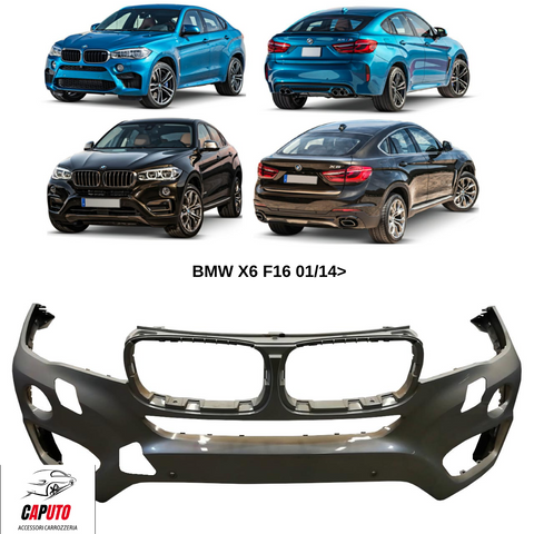 PARAURTI ANTERIORE PRIMERIZZATO C/LAVAFARI+SENSORI BMW X6 F16 01/14>