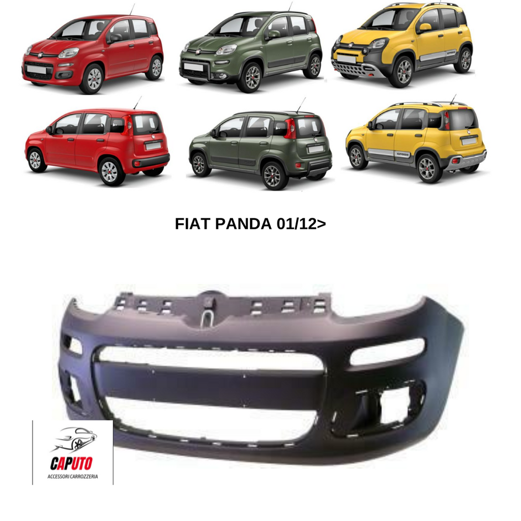 PARAURTI ANTERIORE PRIMERIZZATO FIAT PANDA 01/12> -TUV-ES