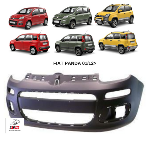 PARAURTI ANTERIORE PRIMERIZZATO FIAT PANDA 01/12>