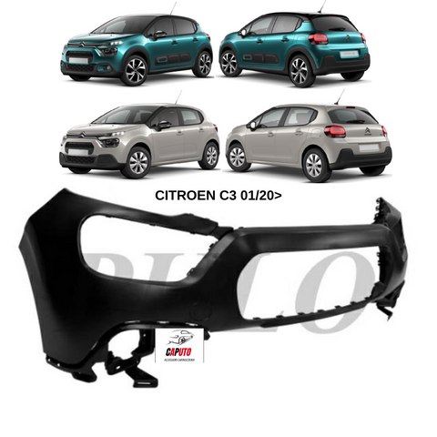 PARAURTI ANTERIORE PRIMERIZZATO PER CITROEN C3 01/2020>