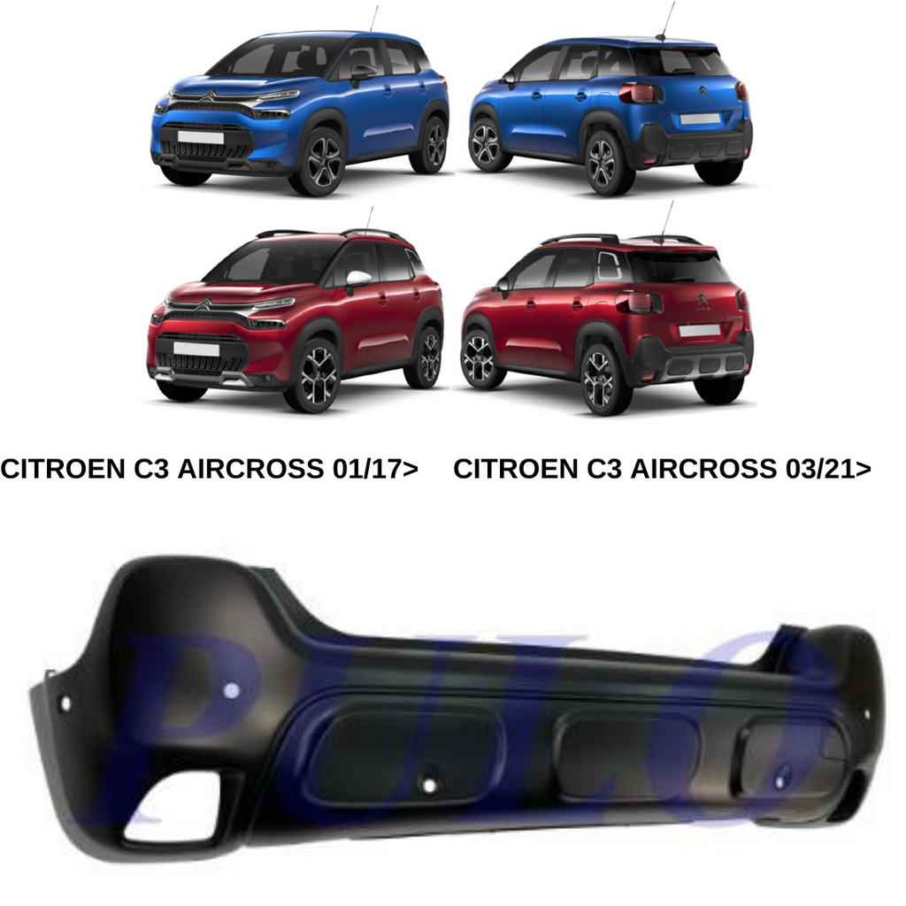 PARAURTI POSTERIORE PRIMERIZZATO C/PDC CITROEN C3 AIRCROSS 01/17>