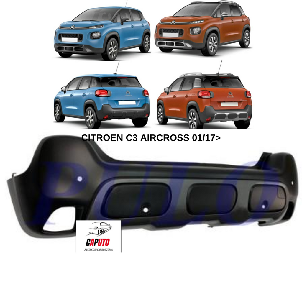 PARAURTI POSTERIORE PRIMERIZZATO C/MODAN+PDC CITROEN C3 AIRCROSS 01/17>