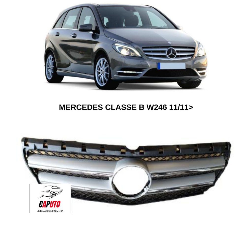 GRIGLIA MERCEDES CLASSE B W246 11/11>ARGENTO-CROMATA PACCHETTO SPORT-NIGHT