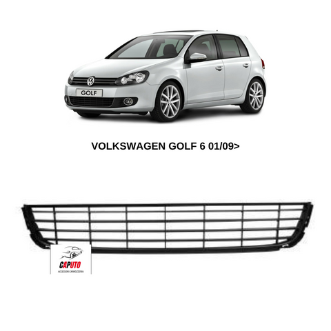 GRIGLIA PARAURTI ANTERIORE CENTRALE VOLKSWAGEN GOLF 6 01/09>