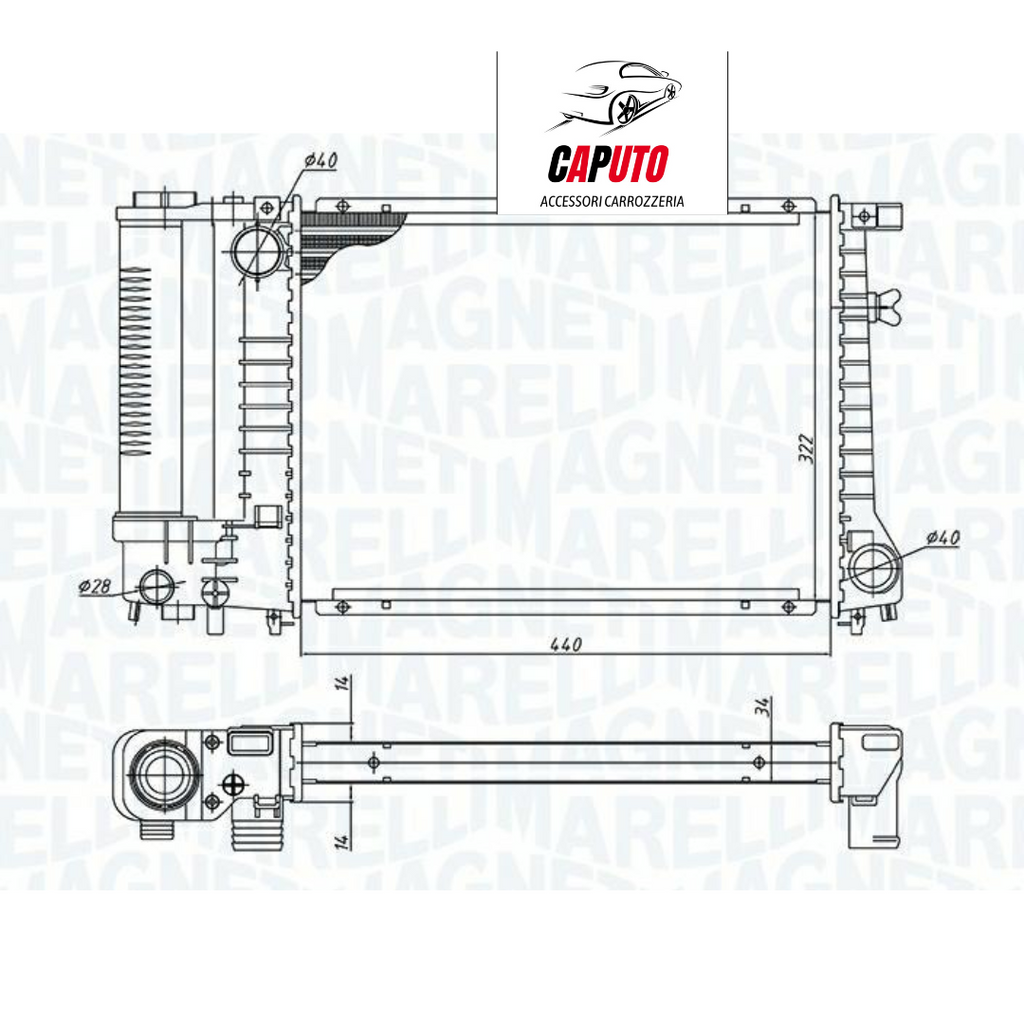 RADIATORE BMW 3 (E36) 320 I