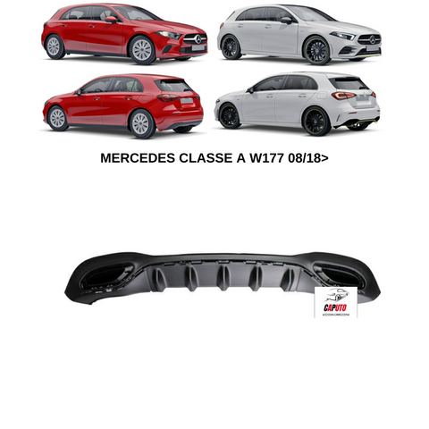 SPOILER PARAURTI POSTERIORE MERC CLASSE B W247 19> CLASSE A W177 18> AMG