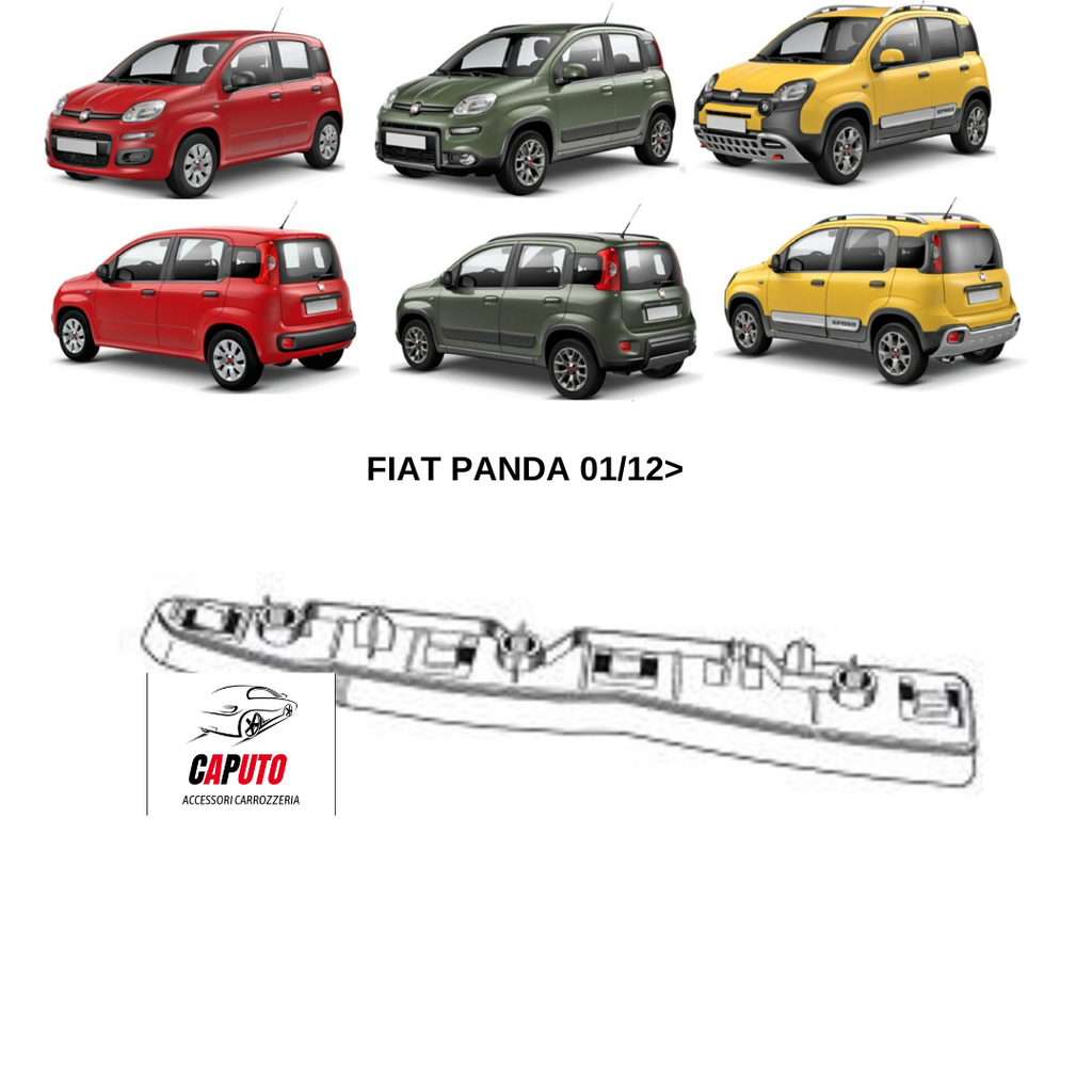 STAFFA PARAURTI ANTERIORE/DX FIAT PANDA 01/12>